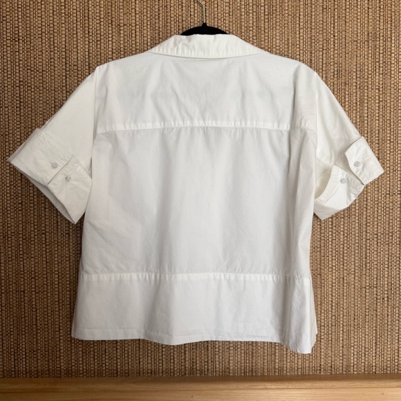 Julia Amory Antibes Shirt White S French Cuff Button Down Sold Out - Picture 6 of 6